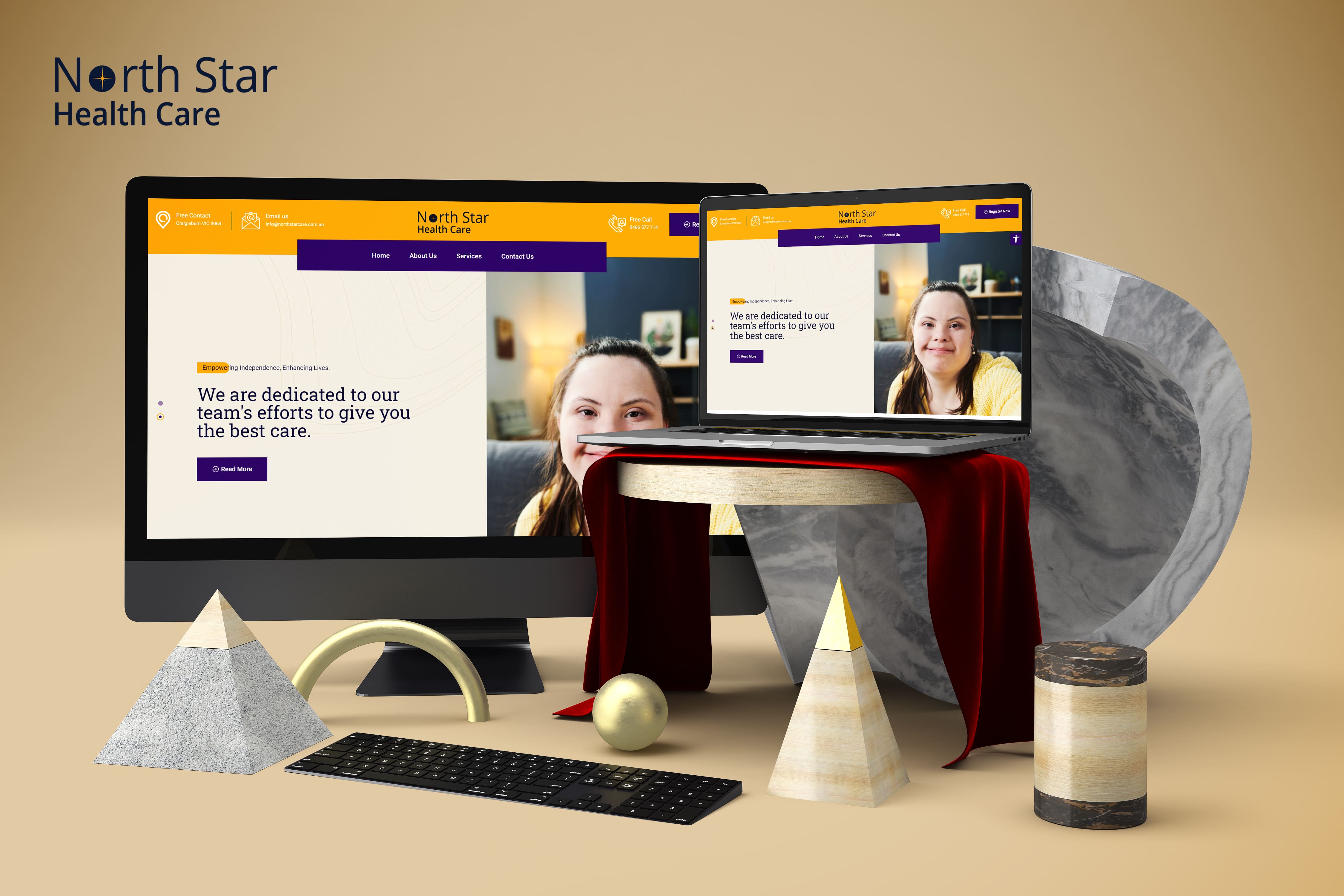North Star Care website by Cre8tivebot