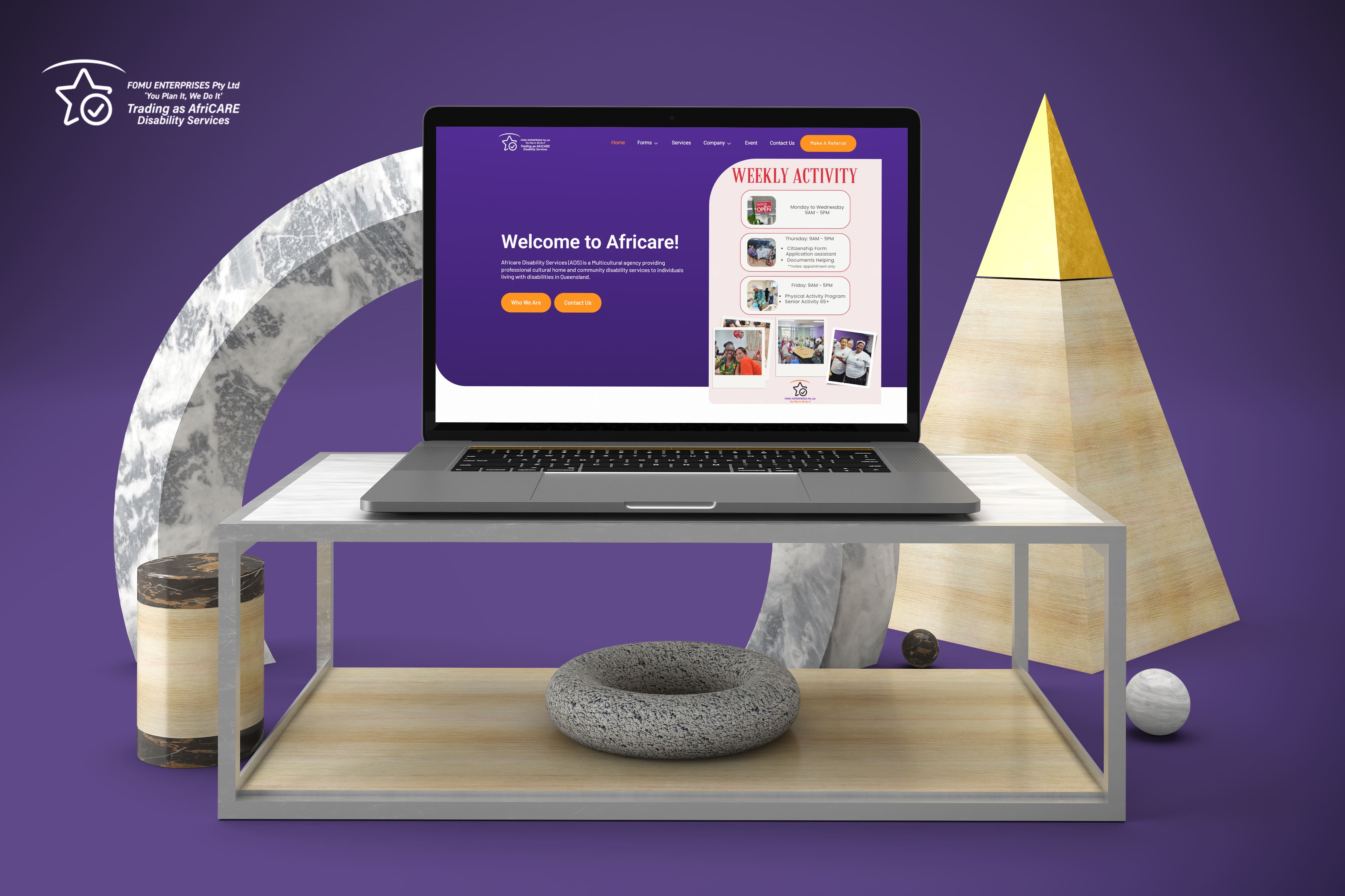Africare website by Cre8tivebot