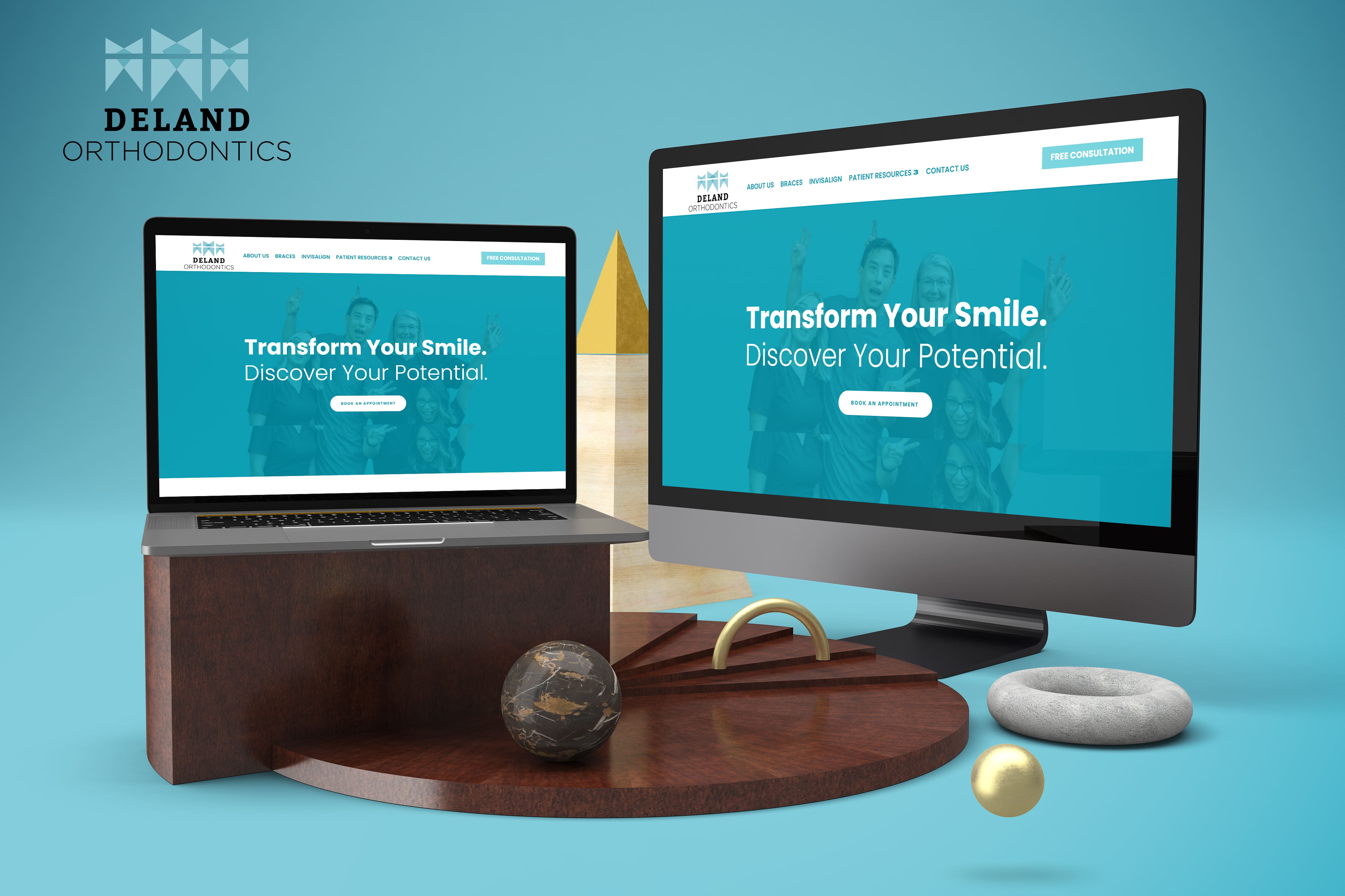 Deland Orthodontics website by Cre8tivebot