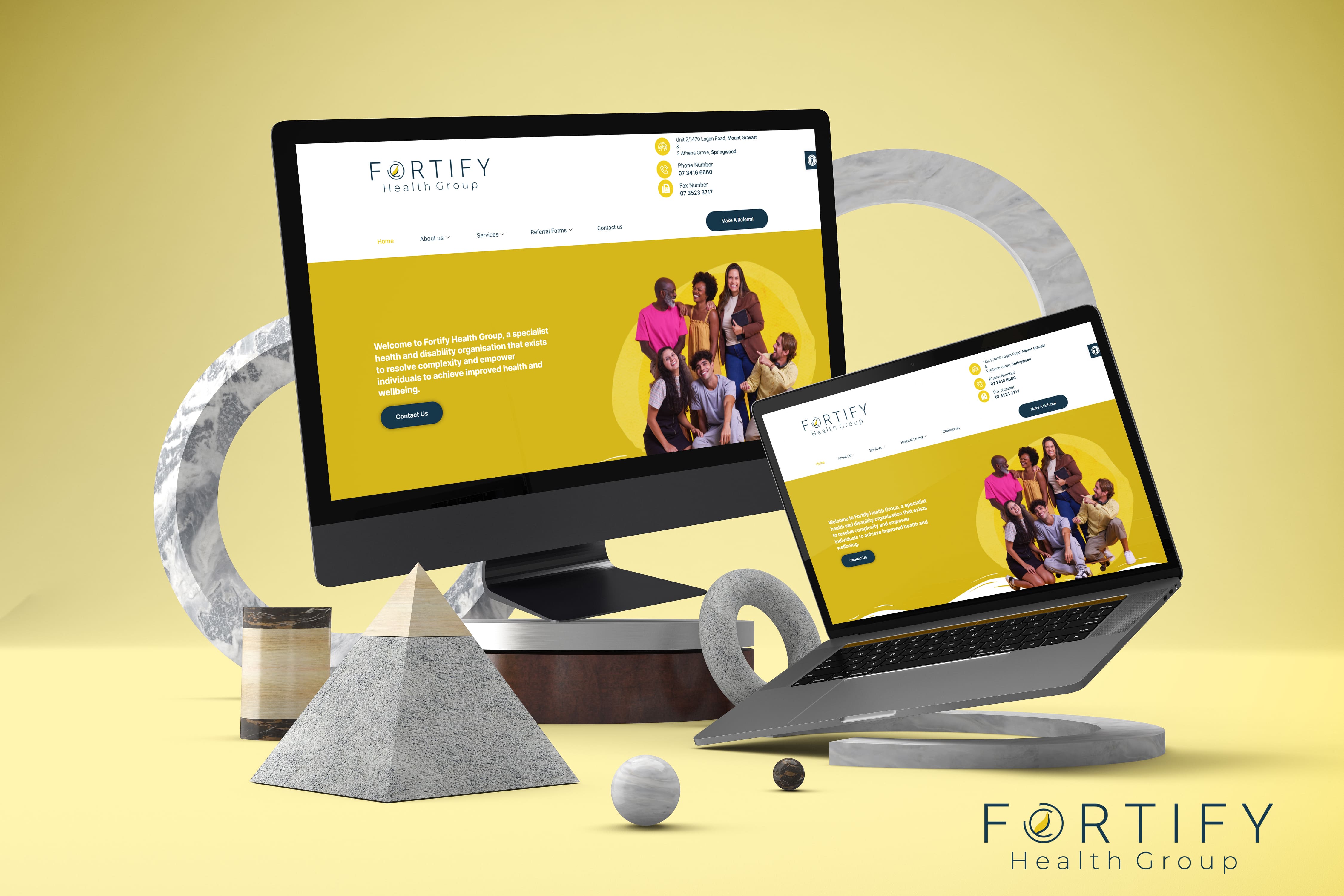 Fortify Health website by Cre8tivebot