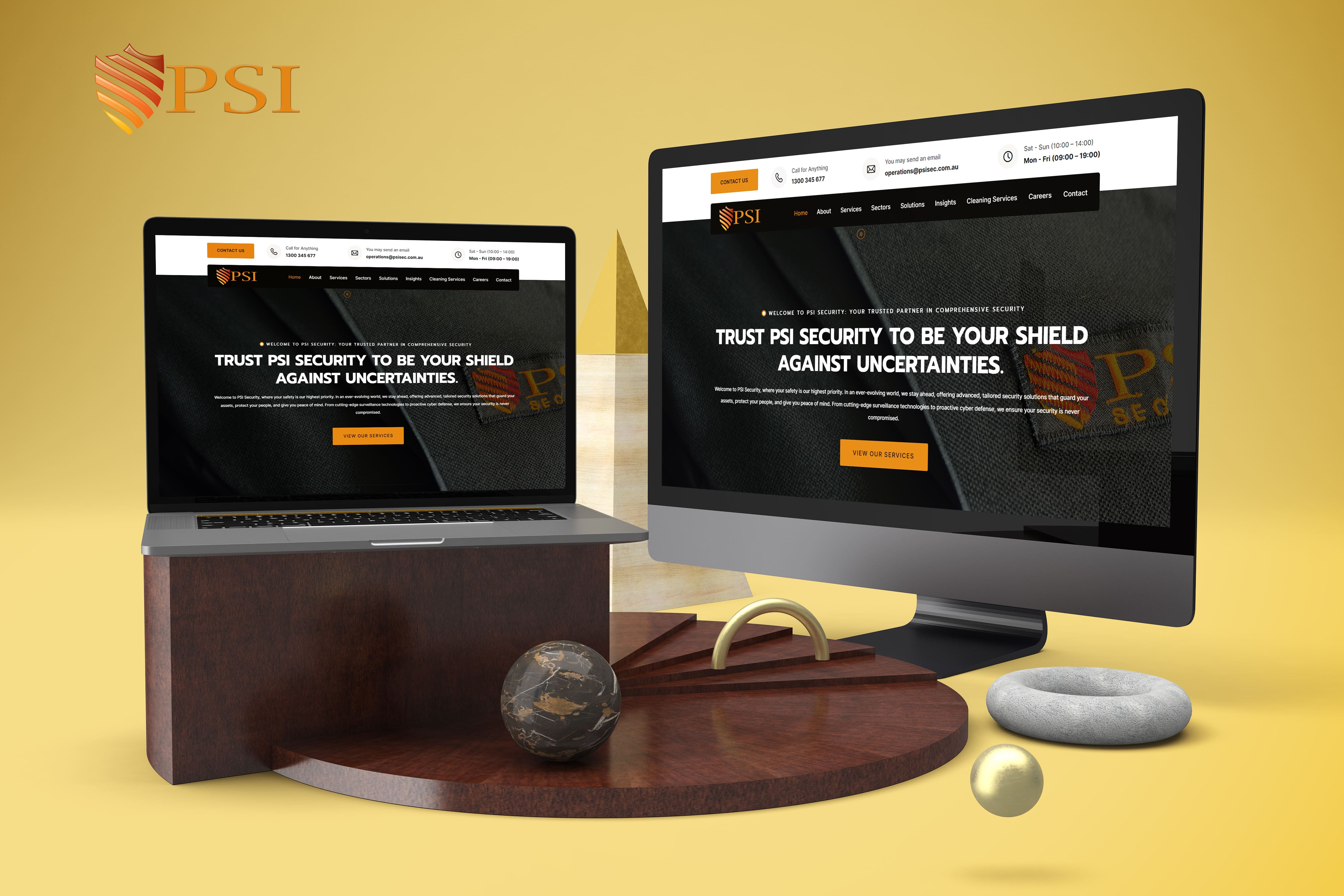 PSISEC website designed by Cre8tivebot