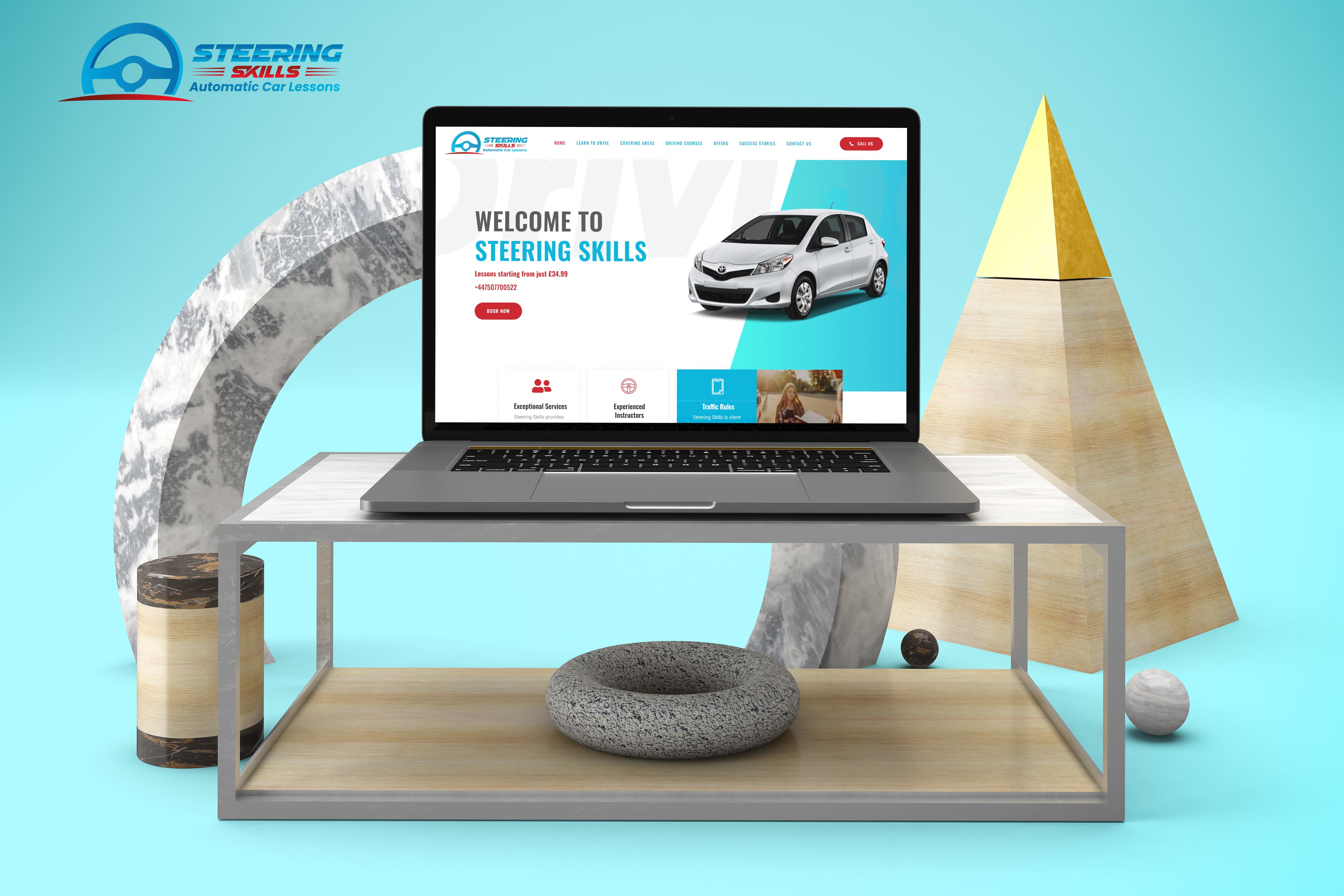 Steering Skills website by Cre8tivebot