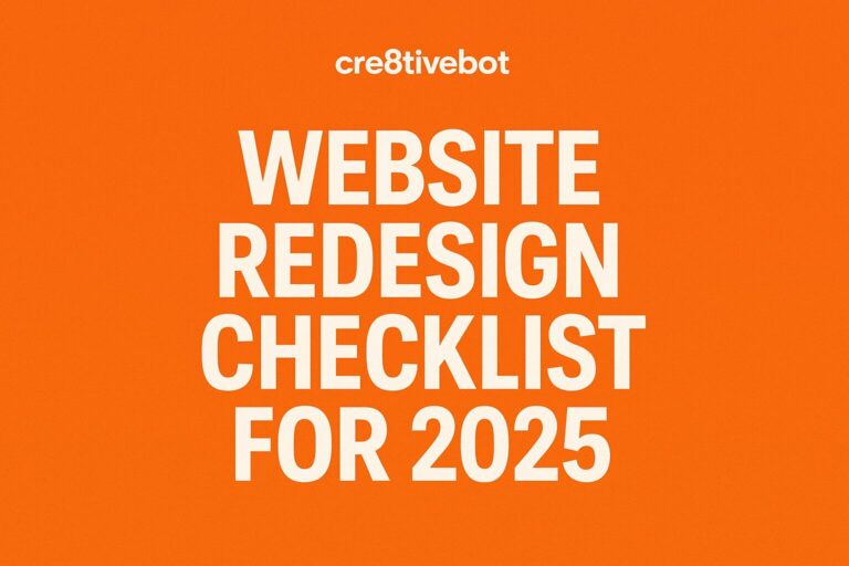 Website Redesign Checklist for 2025