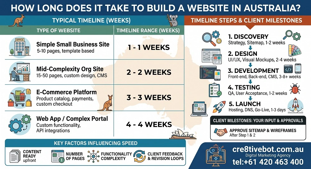 How Long Does It Take to Build a Website in Australia