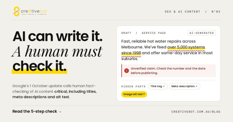 AI can write it. A human must check it. AI-generated draft with an unverified claim flagged and hidden parts checked.